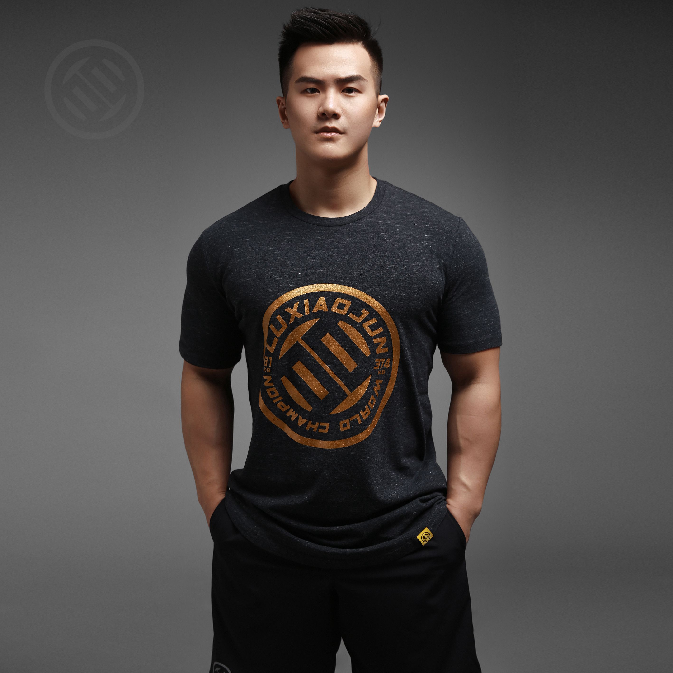 LUXIAOJUN Lu Xiaojun Weightlifting Elastic force ventilation train Bodybuilding motion T-shirtin the Sportswear/Casual Clothing , Sports T-shirt category - from Buy2taobao.com to provide professional Taobao agent buy service