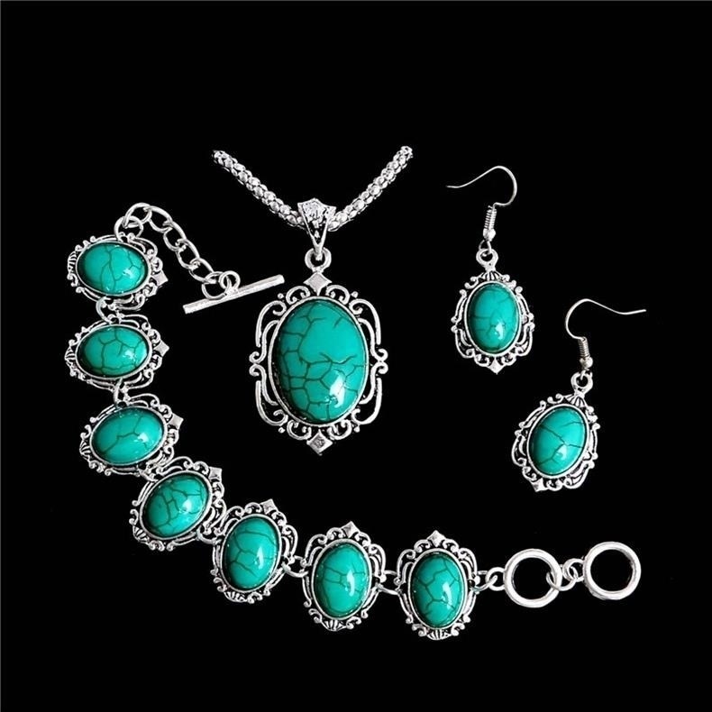 Turquoise Necklace Bracelet Earrings Jewelry Sets for Women|ruв категории коммерческий/офисная мебель, отель мебель, отель в порядке ли кабинет - от Buy2taobao.com для оказания профессиональной услуги покупки агента Taobao