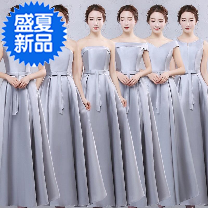 伴娘服长款a姐妹裙2019新款夏季粉色伴娘团礼服女仙气质中国风大|ruв категории Женская одежда, Cвадебные платья, платье/вечернее платье - от Buy2taobao.com для оказания профессиональной услуги покупки агента Taobao