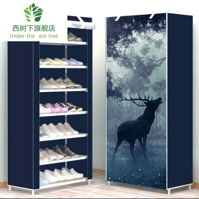 dustproof Shoe cabinet shoe rack simple and easy Economic type Storage rack Cloth cover Bold Steel pipe combination Shoe cabinet multi-storeyin the Residential furniture , Cabinet , Shoebox category - from Buy2taobao.com to provide professional Taobao agent buy service
