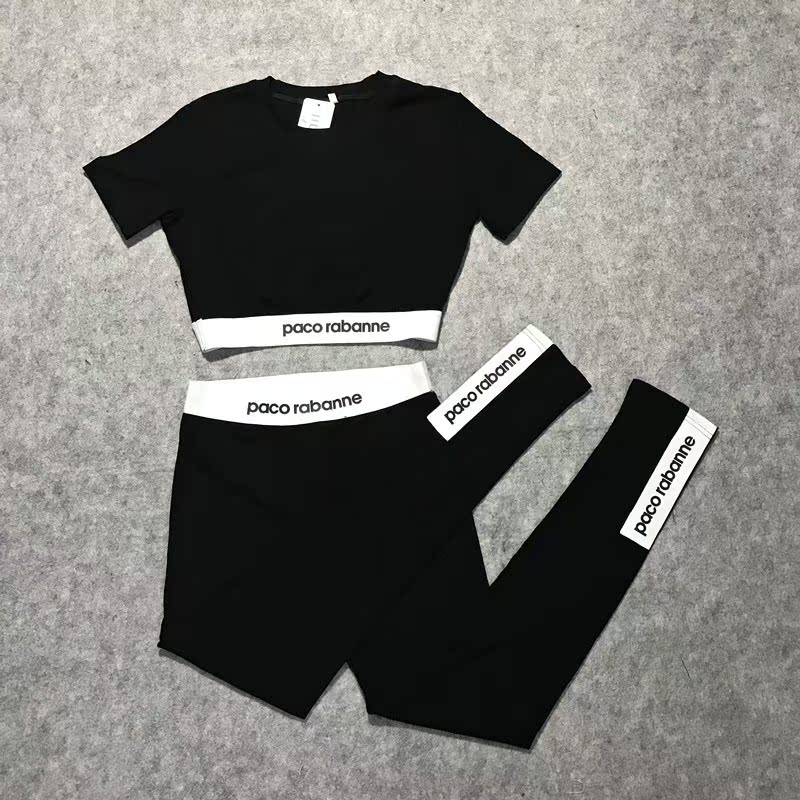 2019夏季新款踩脚瑜伽服运动两件套装女健身房跑步速干衣背心|msdalam kategori Butik wanita / wanita, menetapkan/pakaian seragam pelajar/seragam kerja, saman sukan Leisure - dari Buy2taobao.com untuk memberikan perkhidmatan ejen Taobao profesional membeli