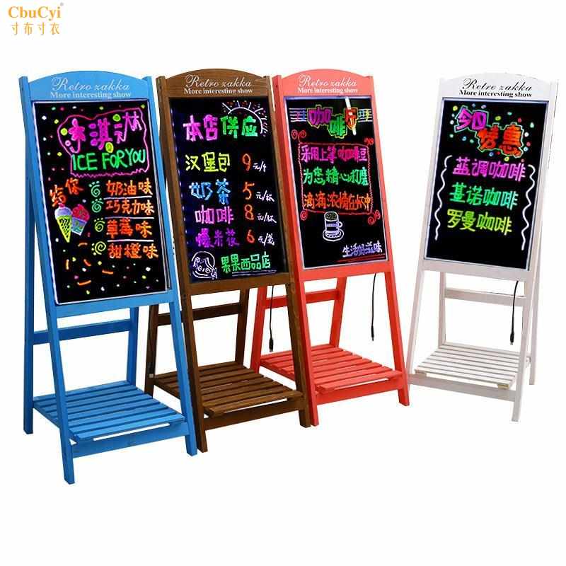 小黑板花架支架式实木宣传立式广告牌发光电子挂式创意店铺荧光板|ruв категории коммерческий/офисная мебель, Центр обучения мебель, доска - от Buy2taobao.com для оказания профессиональной услуги покупки агента Taobao