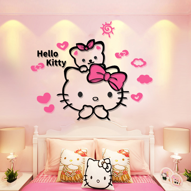 kt Cartoon Wall stickers Acrylic 3d three-dimensional girl princess baby bedroom Room Wall stickers Children's Room decoratein the Home accessories , Stickers , Wall Stickers category - from Buy2taobao.com to provide professional Taobao agent buy service