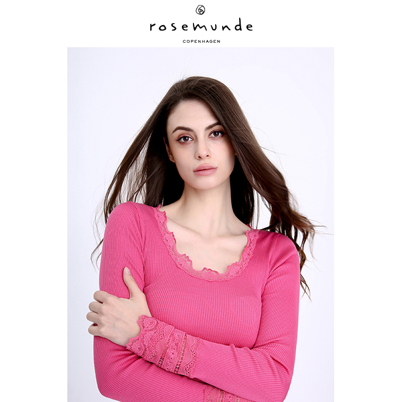 rosemunde2019 Spring and summer Women's wear Real silk European goods Lace Collar Thread elastic Solid jacket 5316in the Women's clothing/Boutique , Lace shirt/Chiffon shirt category - from Buy2taobao.com to provide professional Taobao agent buy service
