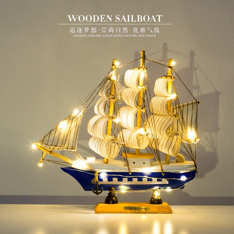 Craft boat Sailing Fishing Office Chinese style gift family Tanabata Entrance Wine cabinet Valentine's Day Showcase childrenin the Home accessories , Craft boat category - from Buy2taobao.com to provide professional Taobao agent buy service