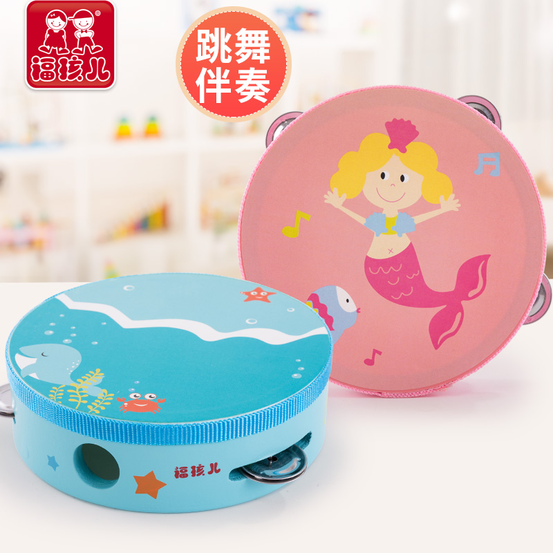 木制儿童手拍鼓手摇铃鼓幼儿园老师用乐器婴幼儿宝宝玩具舞蹈道具|msdalam kategori Toy/bayi/teka-teki/blok bangunan/model, mainan muzik/Alat Muzik kanak-kanak, Bell alat muzik - dari Buy2taobao.com untuk memberikan perkhidmatan ejen Taobao profesional membeli