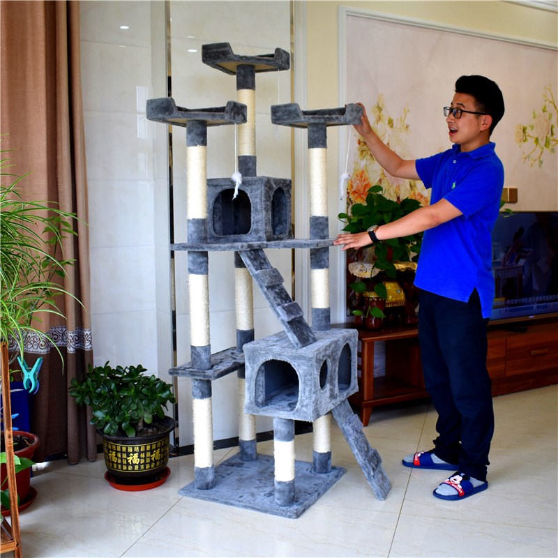 solid wood Cat Tree Pet cat Toys Cat litter Cat tree one villa Jumping large Kitty Climbing framein the Pet/Pet food and supplies , Cat/Dog Toys , Cat Tree category - from Buy2taobao.com to provide professional Taobao agent buy service
