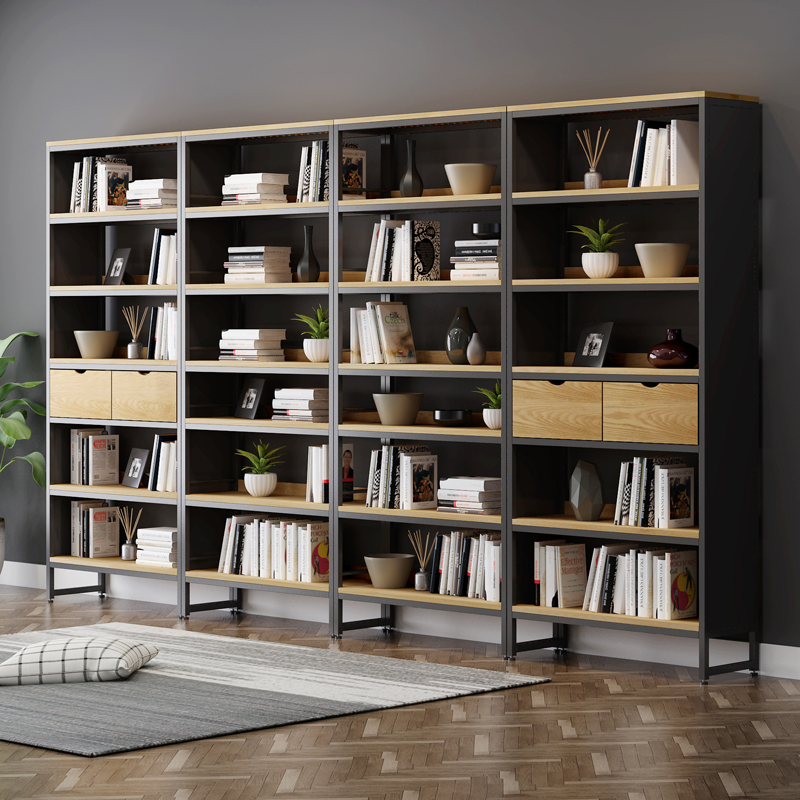 Northern Europe solid wood bookshelf Shelf modern Simplicity Iron art Bookcase combination Study Office Display rackin the Residential furniture , Shelf , Bookshelf category - from Buy2taobao.com to provide professional Taobao agent buy service