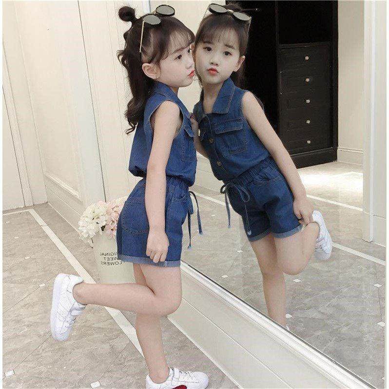 薄款女童牛仔套装夏装洋气韩版时尚儿童装时髦牛仔短裤两件套潮衣|msdalam kategori sukan/pakaian kasual, sweater sukan/pullover - dari Buy2taobao.com untuk memberikan perkhidmatan ejen Taobao profesional membeli
