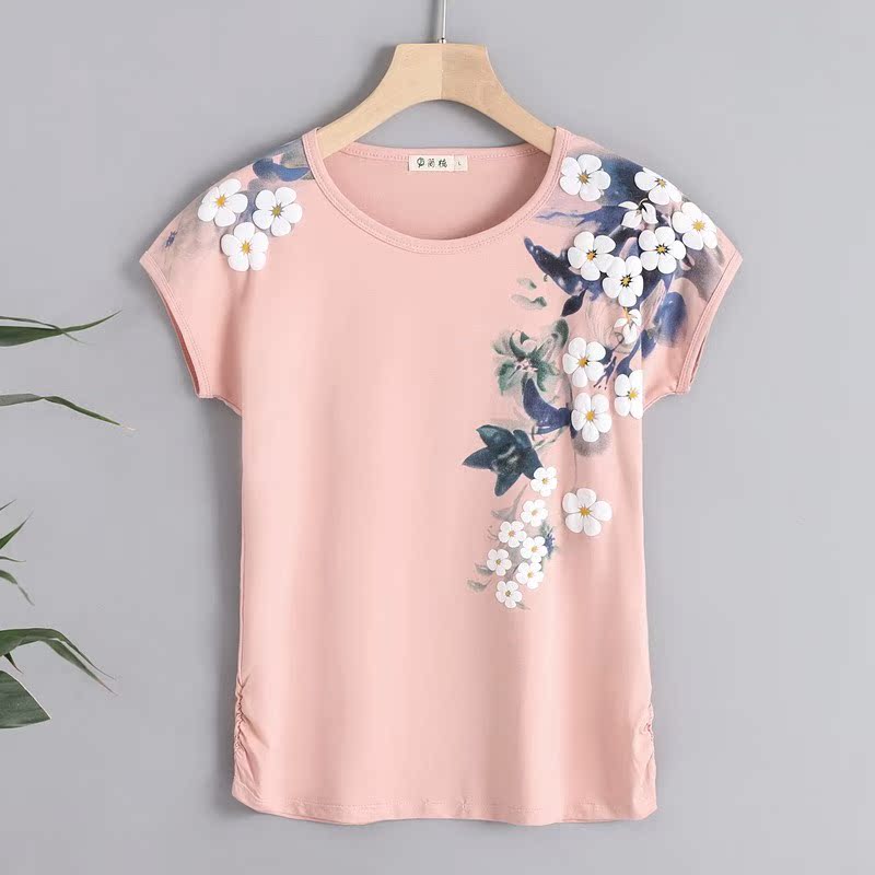 Skin-friendly top for women 2019 new pattern Seaside Base coat daily Shorty collocation Fashionable routine Ladies T-shirtin the Men's clothing, Sweater category - from Buy2taobao.com to provide professional Taobao agent buy service