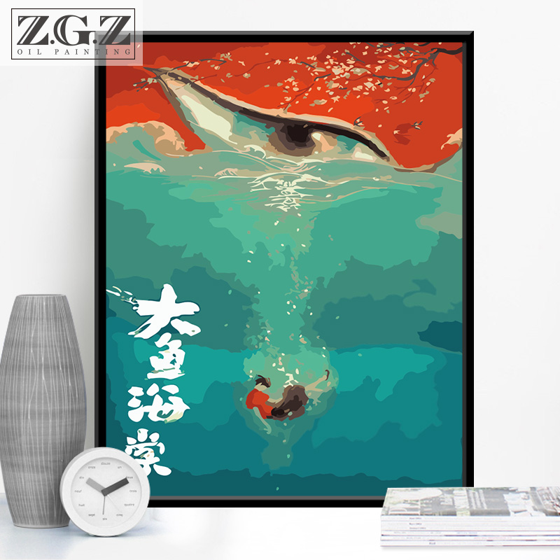 diy数字油彩画三联三客厅北欧手工填色减压上色手绘成人装饰画|msdalam kategori Aksesori rumah, lukisan hiasan, DIY/Lukisan digital - dari Buy2taobao.com untuk memberikan perkhidmatan ejen Taobao profesional membeli