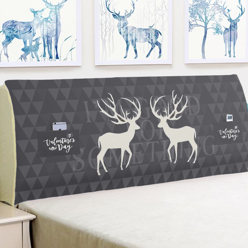Flax All inclusive Bedside cover Simplicity modern Bedside Wooden bed Leather bed Korean Edition backrest protect dust cover Cartoonin the Bedclothes , Custom Bedding/Custom(New) , Custom bedspread category - from Buy2taobao.com to provide professional Taobao agent buy service