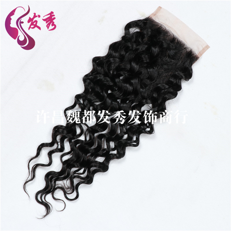 倒顺 water wave 发块#1b 4x4 lace closure 欧美爆款产品|msdalam kategori Penjagaan rambut/rambut palsu, rambut palsu, wigs lain - dari Buy2taobao.com untuk memberikan perkhidmatan ejen Taobao profesional membeli
