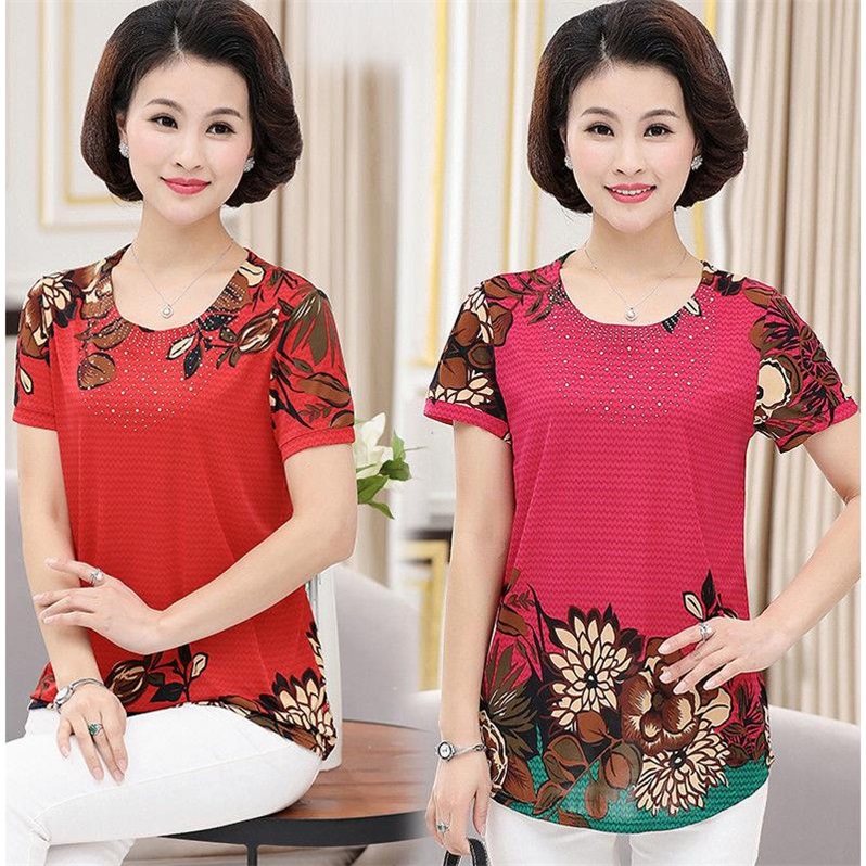 summer new pattern Mom outfit 2019 Large Easy Base coat T-shirt summer Short sleeved suitin the Outdoor/Mountaineer/Camping/Travel Goods , Outdoor clothing , Emergency underwear , Emergency underwear suit category - from Buy2taobao.com to provide professional Taobao agent buy service