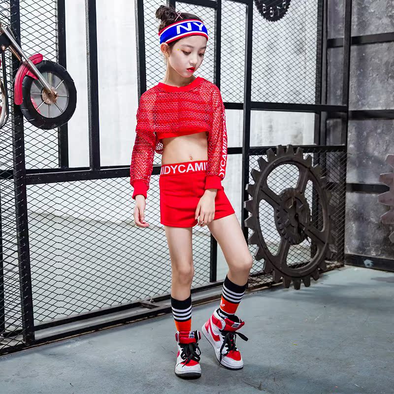 新款女童爵士舞表演服装儿童街舞套装少儿嘻哈舞蹈长袖潮服演出服|ruв категории офисное оборудование/расходные материалы/соответствующие услуги, упаковочного оборудования/знаки и расходных материалов, посылочный мешок/сплетенный мешок - от Buy2taobao.com для оказания профессиональной услуги покупки агента Taobao