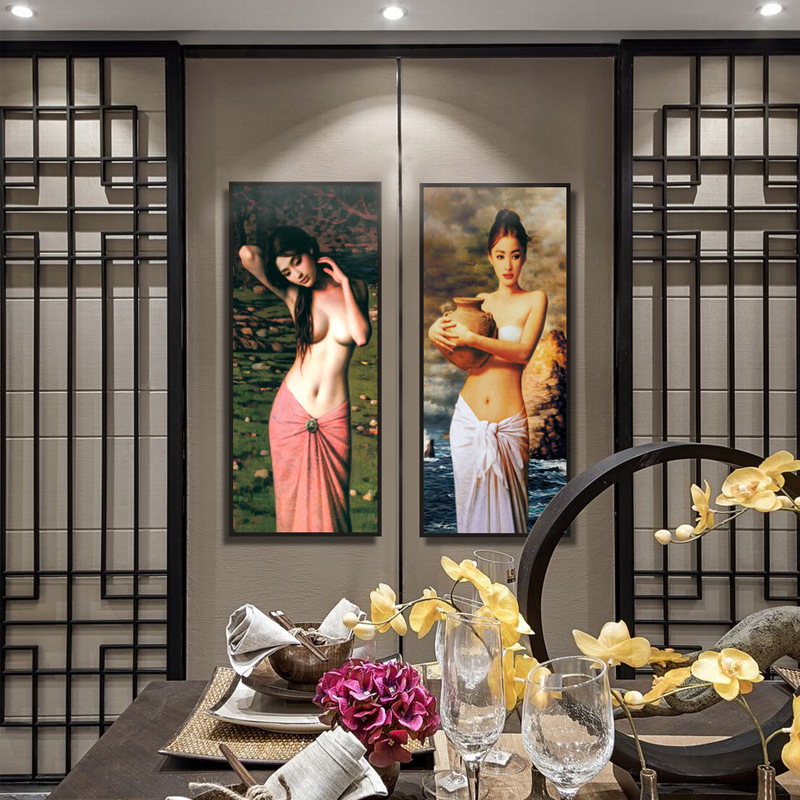 hotel personality human body Art mural modern Decorative painting Vintage Style TOILET Shower Room Beauty waterproof Wall paintingsin the Home accessories , Decorative painting , Modern decorative painting category - from Buy2taobao.com to provide professional Taobao agent buy service