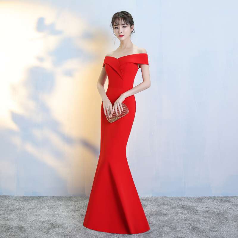 2018 Magenta girl children Catwalk Evening dress fish tail Slit stage Costume have more cash than can be accounted for Backless full dressin the Women's clothing/Boutique , Wedding/Cheongsam/Formal dress , Formal dress/Evening category - from Buy2taobao.com to provide professional Taobao agent buy service