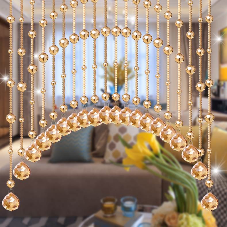 crystal bead curtains a living room partition screen Decorative curtain curtain bedroom door curtain Entrance Hanging curtain European style Beads Punch holesin the Home Fabric , Curtains and curtain accessories , Curtain/Curtain category - from Buy2taobao.com to provide professional Taobao agent buy service