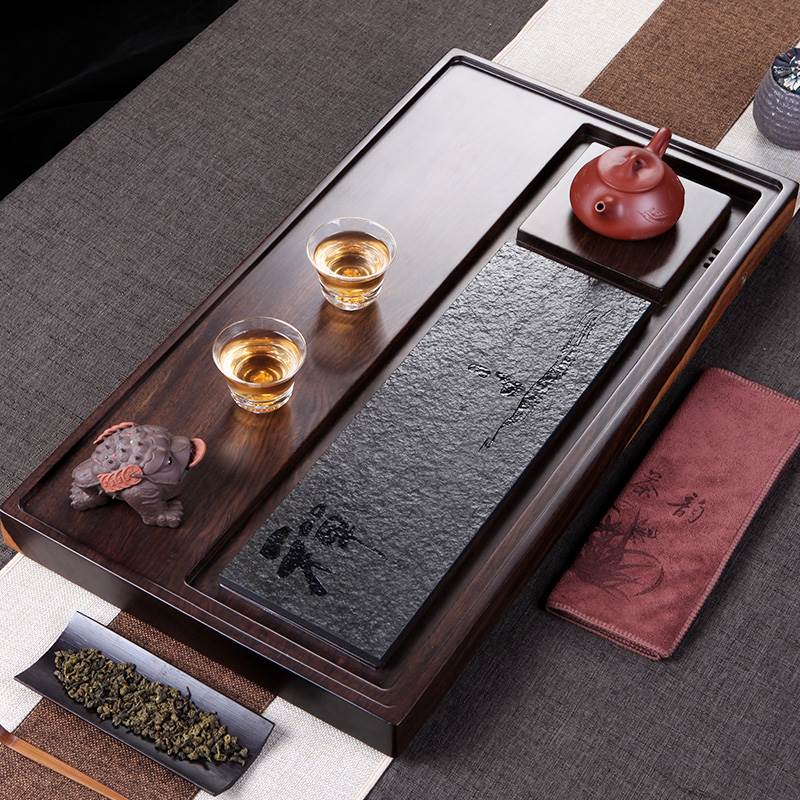 黑檀木茶盤 小號實木家用茶台簡約烏金石茶海整塊石茶盤禅意在類目 餐飲具, 茶具, 茶盤中 - 來自Buy2taobao.com提供專業的淘寶代購服務
