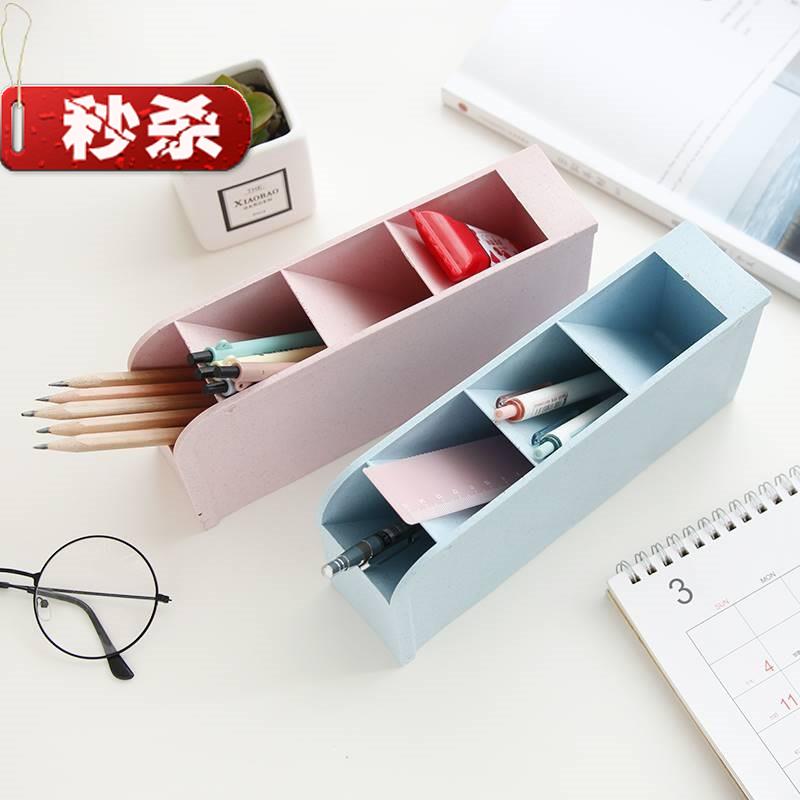 森森宜四格多功能收纳盒大容量桌面笔筒 创意可立书桌斜d插式文具|ruв категории ZIPPO/швейцарский армейский нож/очки, швейцарский армейский нож - от Buy2taobao.com для оказания профессиональной услуги покупки агента Taobao