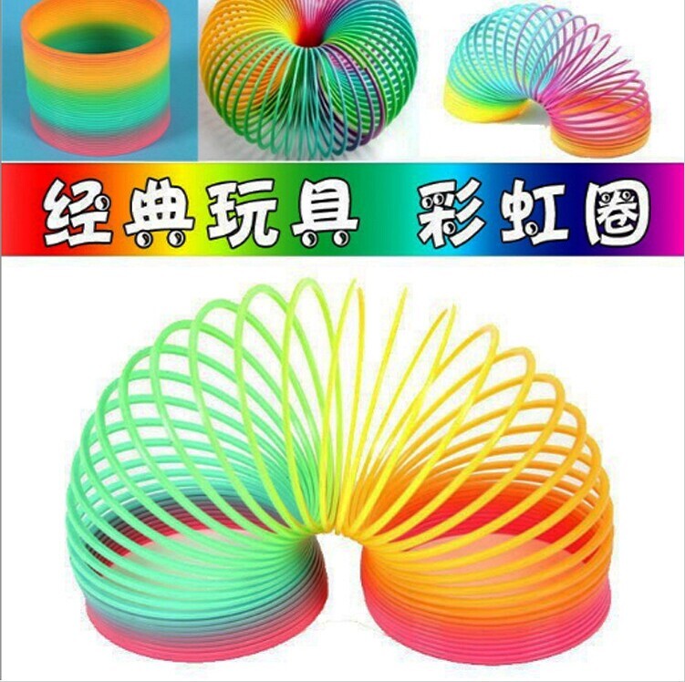 children Puzzle Toys Colorful Coil Rainbow Circle Colorful Telescoping power chain Magic Circle kindergarten giftin the Toy/Childs/Puzzle/Building block/Model , Beads/Jigsaw/Pair/Disassembly/Beat Toy , Piles circle/Telescoping Toys category - from Buy2taobao.com to provide professional Taobao agent buy service