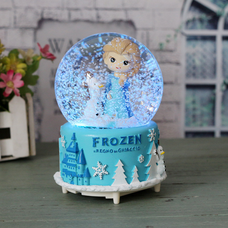 女孩雪花冰雪奇缘艾莎公主水晶球音乐盒八音盒送女生儿童生日礼物|ruв категории Домашний быт, декоративная посуда, музыкальная шкатулка - от Buy2taobao.com для оказания профессиональной услуги покупки агента Taobao
