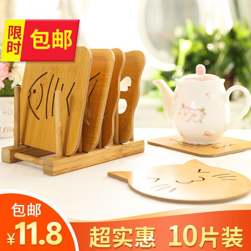 #木质碗垫子创意杯垫隔热餐桌垫防烫耐热家用盘子垫子锅垫防滑防在类目 餐饮具, 杯子/水杯/水壶, 杯垫中 - 来自Buy2taobao.com提供专业的淘宝代购服务