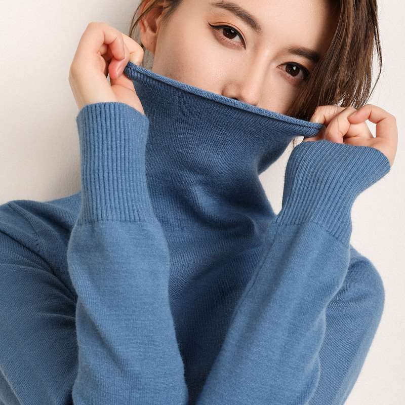 套头半高领新款韩版女装打底衫春秋纯色宽松厚女子短款毛衣|ruв категории Женская одежда, свитер - от Buy2taobao.com для оказания профессиональной услуги покупки агента Taobao