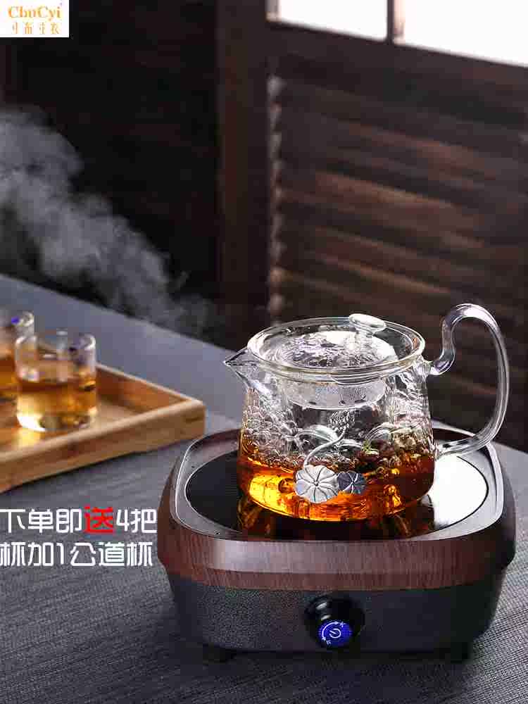 小青柑普洱茶专用煮茶壶耐热透明玻璃侧把带过滤泡茶壶电陶炉套装在类目 餐饮具, 茶具, 功夫茶具中 - 来自Buy2taobao.com提供专业的淘宝代购服务
