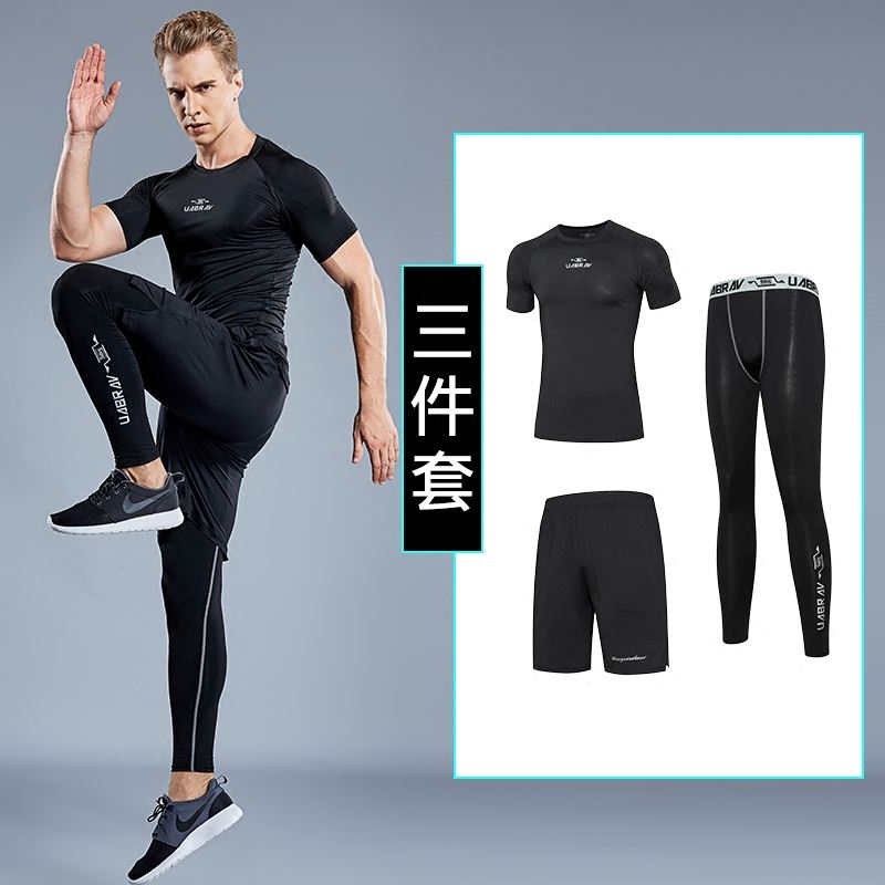 训练运动服健身服男服装速干短袖压缩夏季畅销套装紧身衣火热跑步|ruв категории спортивный костюм/досуг одежды, фитнес - одежды, спортивный костюм - от Buy2taobao.com для оказания профессиональной услуги покупки агента Taobao