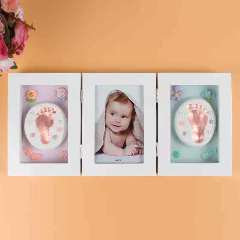 baby Brothers inkpad Hand footprints Photo frame baby Keepsake children Newborn full moon One hundred days The age of giftin the Toy/Childs/Puzzle/Building block/Model , Baby Souvenirs/Personalized Products , Hand footprints category - from Buy2taobao.com to provide professional Taobao agent buy service