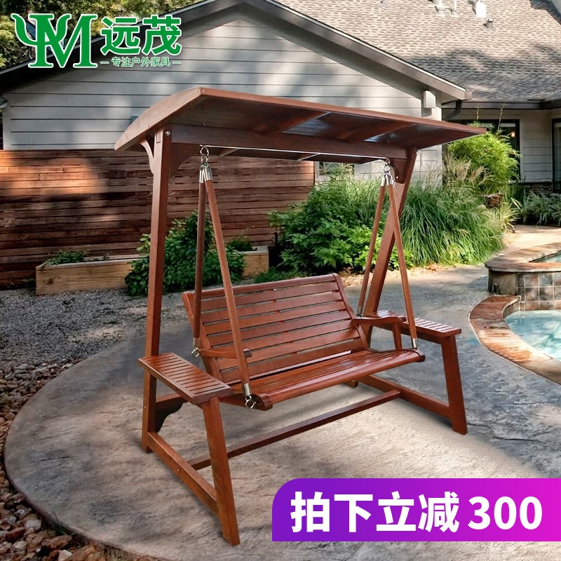 远茂户外秋千庭院防潮木阳台家用成人秋千实木吊椅双人防腐木摇椅|ruв категории жилой мебели, открытый/двор мебели, открытый качели - от Buy2taobao.com для оказания профессиональной услуги покупки агента Taobao