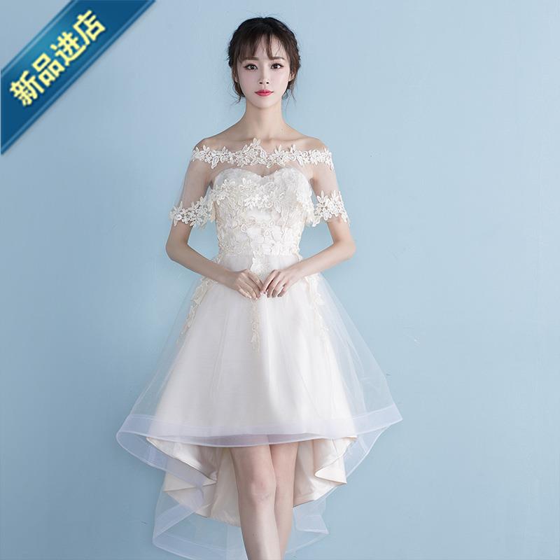 晚礼服夜总会短款美丽档次清纯立体适合女士商s务时髦新娘简约新|ruв категории Женская одежда, Cвадебные платья, платье/вечернее платье - от Buy2taobao.com для оказания профессиональной услуги покупки агента Taobao