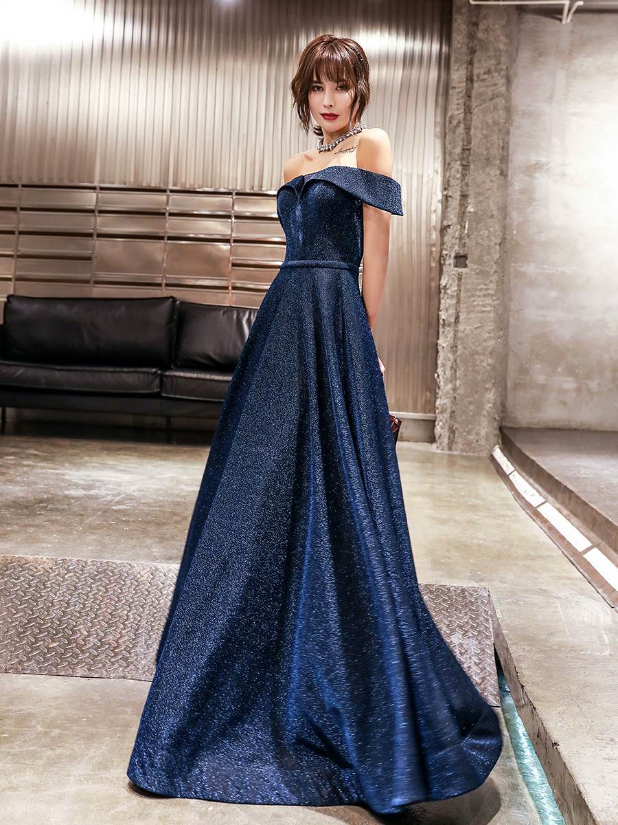 Formal occasions Host girl new pattern Evening party 2019 banquet have more cash than can be accounted for full dress Show thin Sequins Simple and generousin the Women's clothing/Boutique , Wedding/Cheongsam/Formal dress , Formal dress/Evening category - from Buy2taobao.com to provide professional Taobao agent buy service