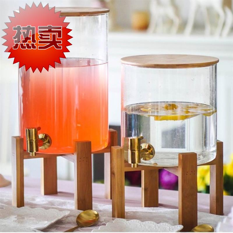 Water bottle Beverage maker transparent capacity Cooling bucket commercial pot fruit juice Everyone Glassin the Tableware , Cup/Cups/Kettle , Pitcher category - from Buy2taobao.com to provide professional Taobao agent buy service