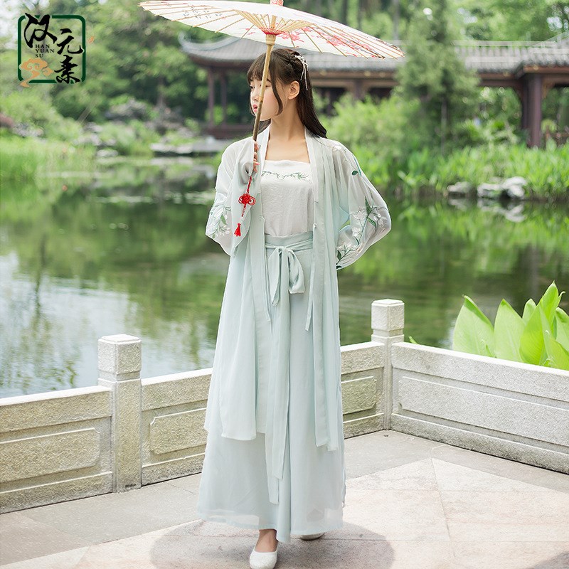 古装长褙子对襟装改良日常新款刺绣宋裤广场舞服装古装新款汉服女|ruв категории Женская одежда, костюм/национальная одежда/театр костюм, национальная одежда/этап погрузки - от Buy2taobao.com для оказания профессиональной услуги покупки агента Taobao