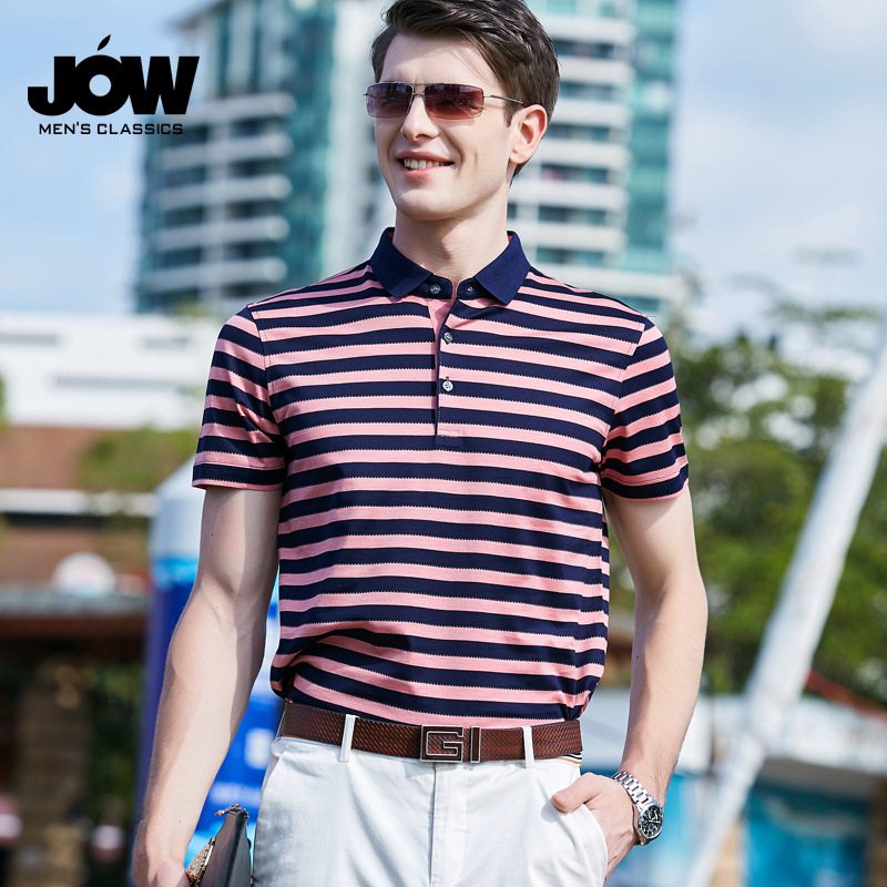 JOW/乔沃 短袖T恤男士时尚休闲翻领上衣夏季桑蚕丝商务男装POLO衫在类目 女装/女士精品, T恤中 - 来自Buy2taobao.com提供专业的淘宝代购服务