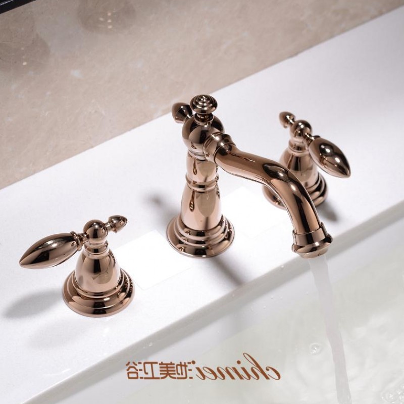 golden brass Basin Hot and cold water Shower Room Washbasin Three To fake something antique Platform footwallin the Decoration main material , Toiletries , Bathroom faucet , Basin mixer category - from Buy2taobao.com to provide professional Taobao agent buy service