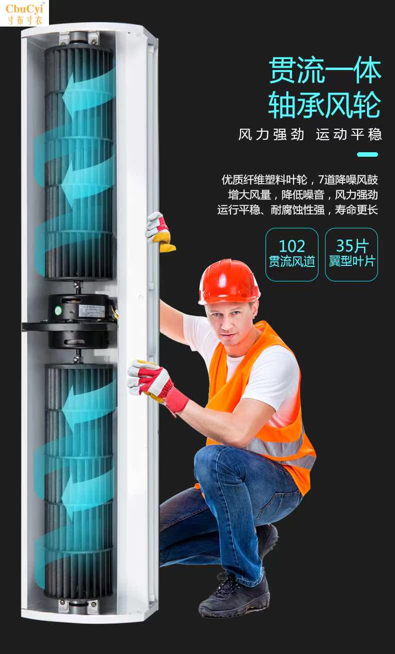 商用门头风机静音商场1.5米空气幕风幕机1.8米家用开店自然|ruв категории жизнь прибор, Другие бытовой техники, вентилятор/выхлопной вентилятор - от Buy2taobao.com для оказания профессиональной услуги покупки агента Taobao