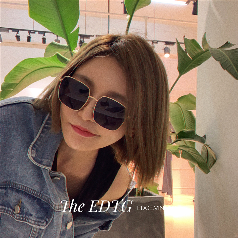 THE EDTG Korean Edition Dongdaemun Retro square ultraviolet-proof Sunglasses Face-lift Sunglasses temperament Versatilein the ZIPPO/Swiss Army Knife/Glasses , Sunglasses category - from Buy2taobao.com to provide professional Taobao agent buy service