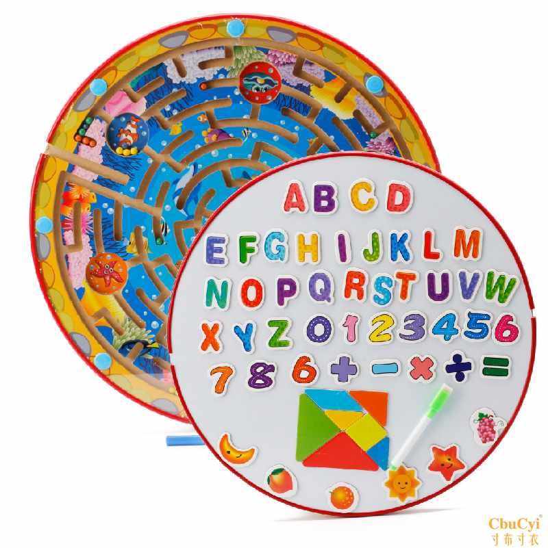 Large Two-in-one magnetic The pen Maze roll-on game baby Puzzle children Toys desktop gamein the Toy/Childs/Puzzle/Building block/Model , Unlock/Maze/Cube/Intelligence toys , Maze category - from Buy2taobao.com to provide professional Taobao agent buy service