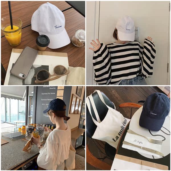 Sunscreen modelling cotton material comfortable Ventilation Exquisite Engaging letter Cap It's very practical everyday.in the Accessories/Leather belt/Hat/Muffler , Hat category - from Buy2taobao.com to provide professional Taobao agent buy service