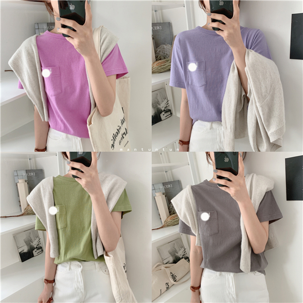 日d 19春夏 缤纷夏日果色系列 全棉质地小口袋刺绣logo短袖T|ruв категории персональные настройки/разработка услуг/DIY, платье сумки настройки, Специальные одежды, вязание настройки - от Buy2taobao.com для оказания профессиональной услуги покупки агента Taobao