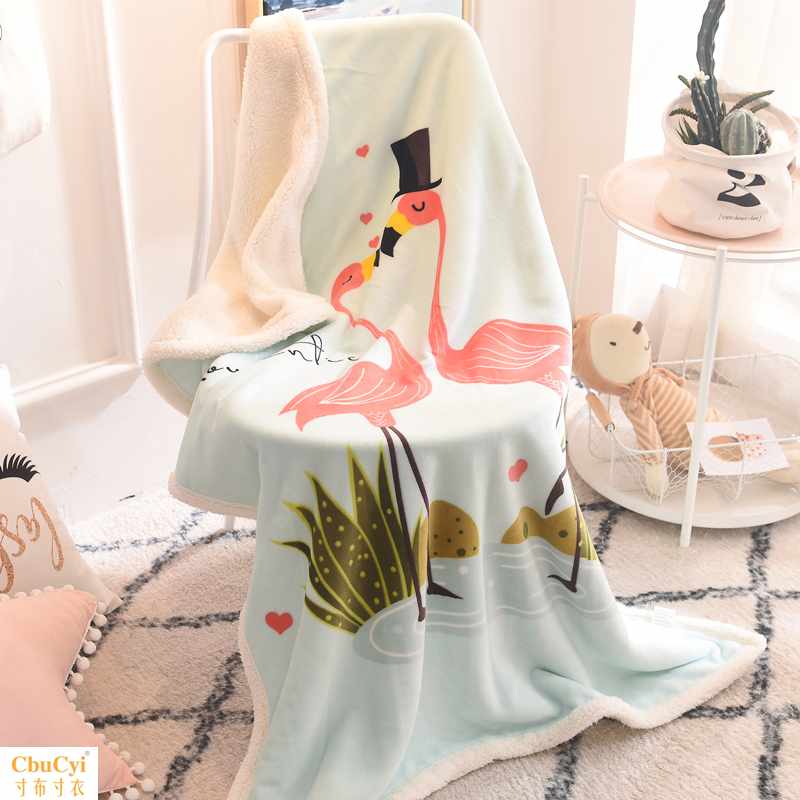 Coral carpet baby Small blanket winter thickening keep warm Single Flannel children Blanket Lunch blanketin the Bedclothes , Leisure blanket/Woolen blanket/Carpet category - from Buy2taobao.com to provide professional Taobao agent buy service