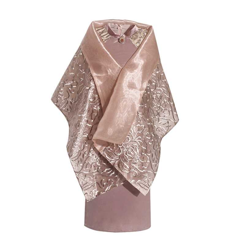 Mother dress Wedding Noble 2019 new pattern Spring and summer Embroidery In a short paragraph Large Self cultivation Chinese cheongsam Dressin the Women's clothing/Boutique , Wedding/Cheongsam/Formal dress , Formal dress/Evening category - from Buy2taobao.com to provide professional Taobao agent buy service