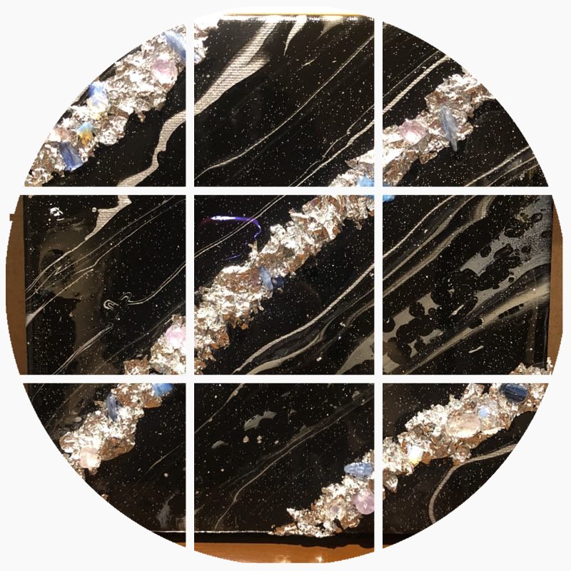 【鏡面金箔流體畫DIY套裝】現代裝飾廊畫現代水晶亮面20cm迷妳畫在類目 家居飾品, 裝飾畫, DIY/數字油畫中 - 來自Buy2taobao.com提供專業的淘寶代購服務