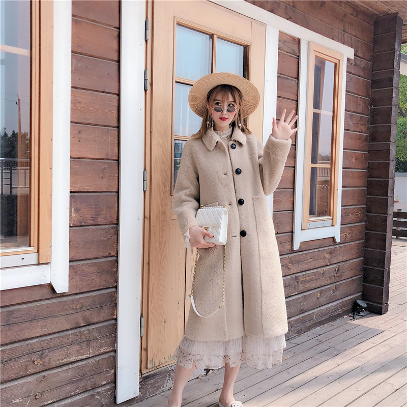 SC new pattern grain wool Sheep velvet Lambswool Mid length version Fur one coat leather and fur 3320-2in the Women's clothing/Boutique , Fur category - from Buy2taobao.com to provide professional Taobao agent buy service