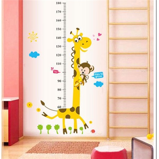 lovely Cartoon Wall Stickers Children's Room kindergarten baby height Wall stickers bedroom Wall decorate autohesion wallpaperin the Diapers/Care/Feeding/Push lathe , Children's Room/Tables and chairs/Furniture , Children's Room/Baby room category - from Buy2taobao.com to provide professional Taobao agent buy service