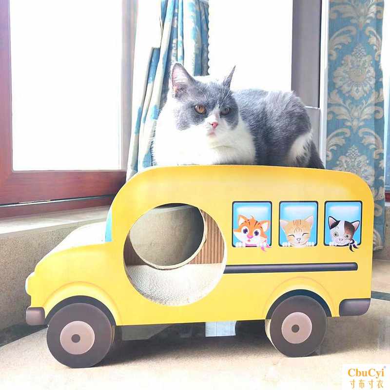 goods in stock solar system yellow Bus A car Bus Scratching Corrugated paper Mill claw cat toysin the Pet/Pet food and supplies , Cat/Dog Toys , Scratching category - from Buy2taobao.com to provide professional Taobao agent buy service