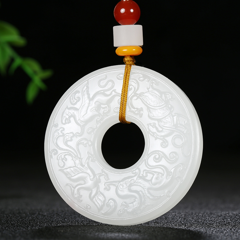 Xinjiang Nephrite Suet jade White jade To fake something antique Four Mythical Animals Jade card Pendant jade Pendant men and women Jade Pendantin the Jewelry/Diamond/Jade/Gold , And nephrite , Choker category - from Buy2taobao.com to provide professional Taobao agent buy service